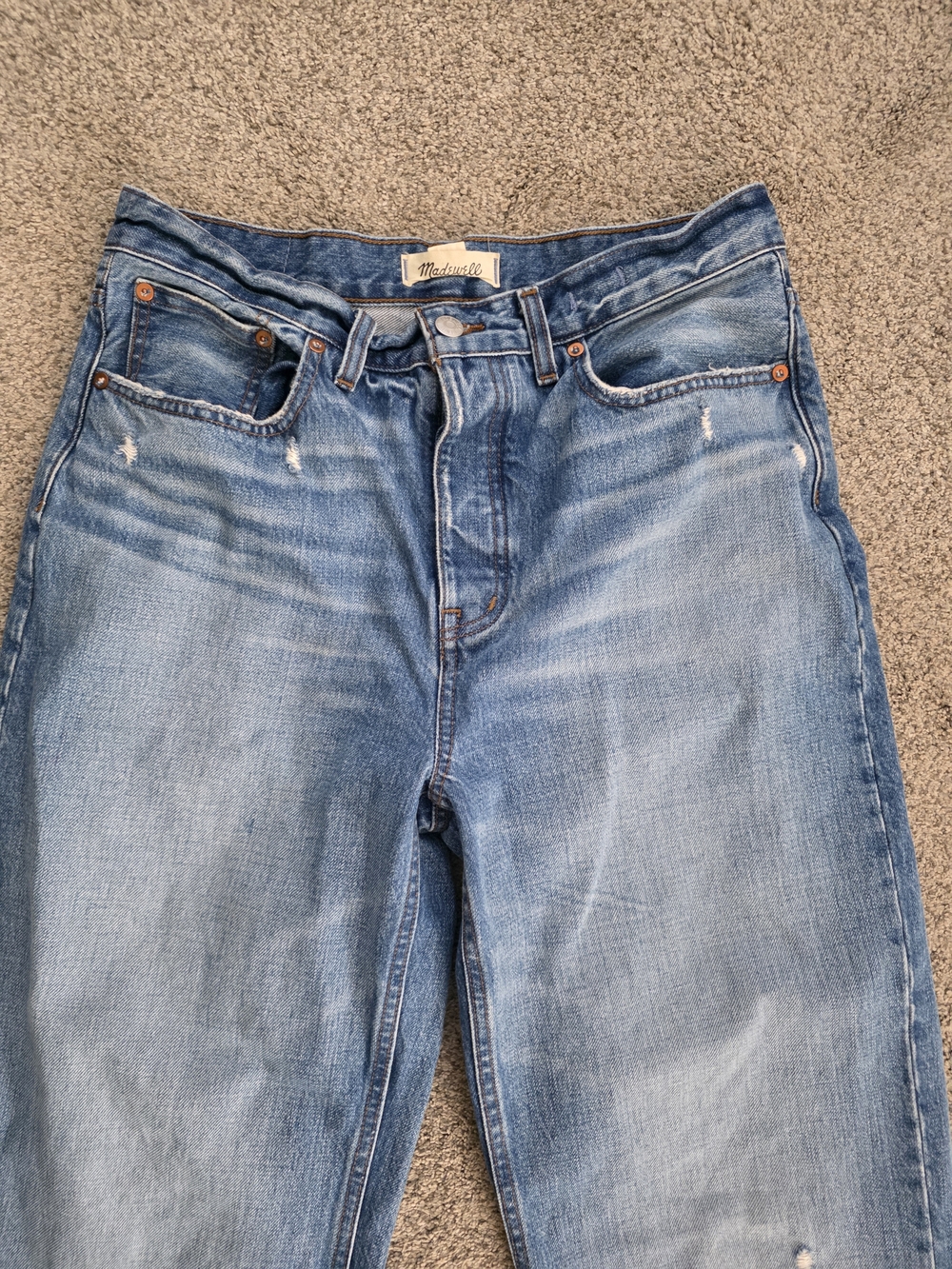 Madewell Low Slung Baggy Denim Jeans 27 Tall - Picture 8 of 16